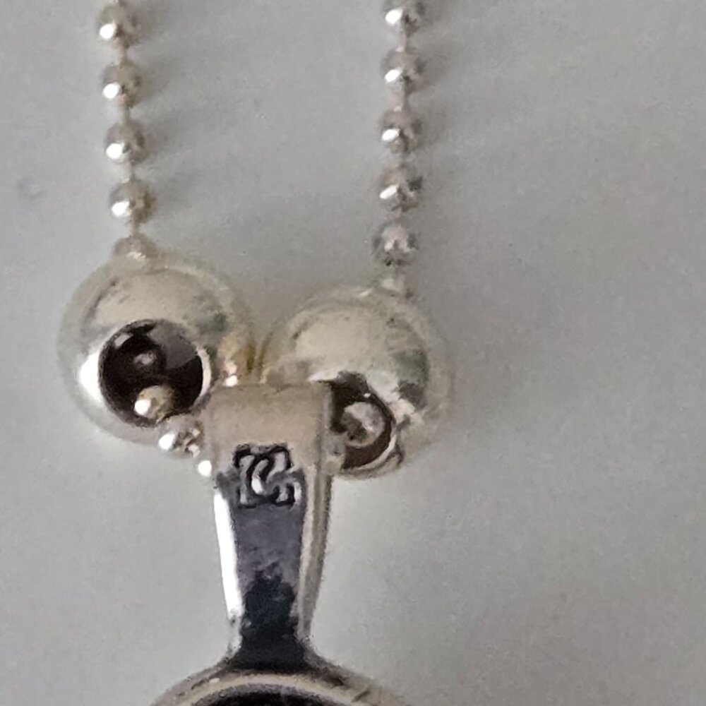 Vintage 926 Sterling Silver Tweety Bird Red Stone Pendant Necklace NWOT - Picture 5 of 5